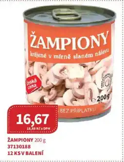 Kubík potraviny Žampiony nabídka