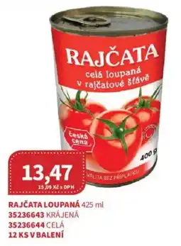 Kubík potraviny Rajčata loupaná nabídka
