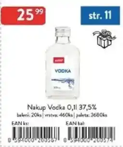 Qanto Nakup Vodka 37,5% nabídka