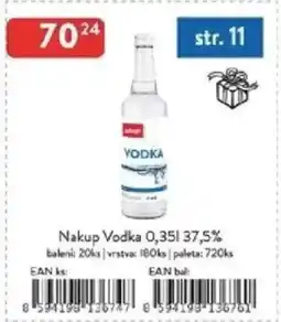 Qanto Nakup Vodka 37,5% nabídka