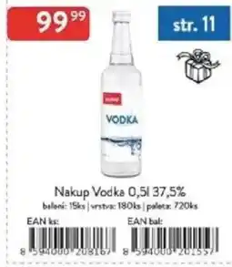 Qanto Nakup Vodka 37,5% nabídka