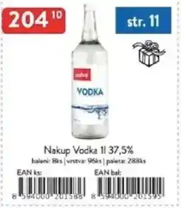 Qanto Nakup Vodka 37,5% nabídka