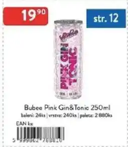 Qanto Bubee Pink Gin&Tonic nabídka
