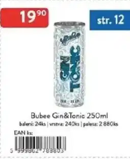 Qanto Bubee Gin&Tonic nabídka