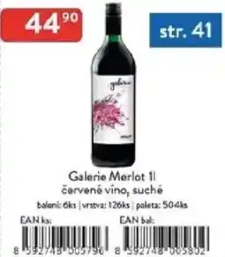 Qanto Galerie Merlot červené víno, suché nabídka