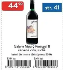 Qanto Galerie Modrý Portugal červené víno, suché nabídka