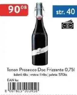 Qanto Tonon Prosecco Doc Frizzante nabídka