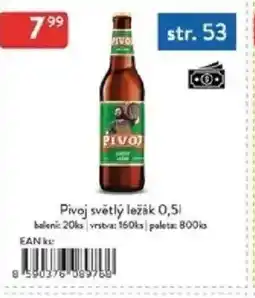 Qanto Pivoj světlý ležák nabídka