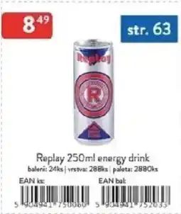 Qanto Replay energy drink nabídka