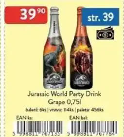 Qanto Jurassic World Party Drink Grape nabídka