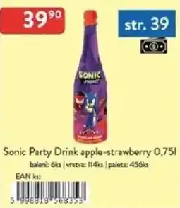 Qanto Sonic Party Drink apple-strawberry nabídka