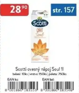 Qanto Scotti ovesný nápoj Soul nabídka