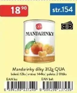 Qanto Mandarinky dílky QUA nabídka