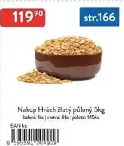 Qanto Nakup Hrách žlutý půlený nabídka