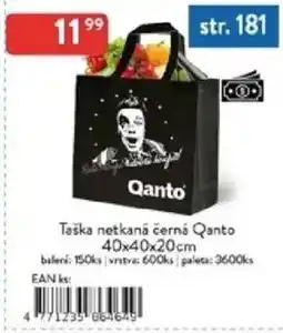 Qanto Taška netkaná černá Qanto nabídka