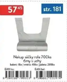 Qanto Nakup sáčky role 6my s uchy nabídka