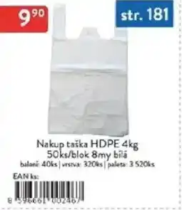 Qanto Nakup taška HDPE /blok 8my bílá nabídka