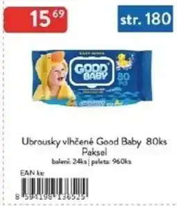 Qanto Ubrousky vlhčené Good Baby Paksel nabídka