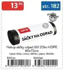 Qanto Nakup sáčky odpad HDPE 60x72cm nabídka