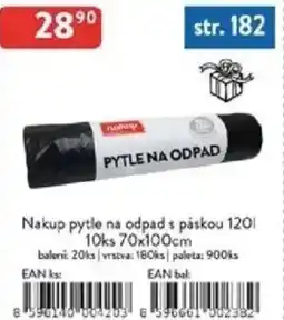 Qanto Nakup pytle na odpad s páskou 70x100cm nabídka