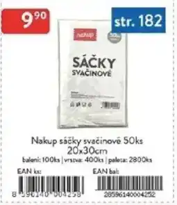 Qanto Nakup sáčky svačinové 20x30cm nabídka