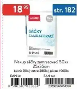 Qanto Nakup sáčky zamrazovací 25x35cm nabídka