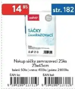 Qanto Nakup sáčky zamrazovací 25x45cm nabídka