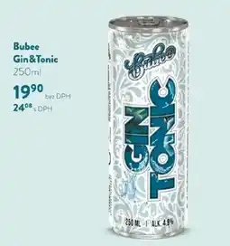 Qanto Bubee Gin & Tonic nabídka