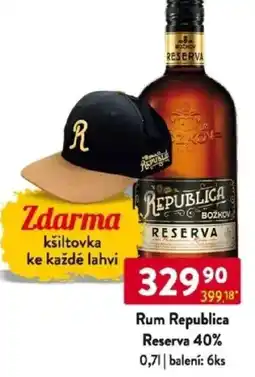 Qanto Rum Republica Reserva 40% nabídka