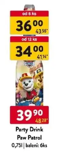 Qanto Party Drink Paw Patrol nabídka