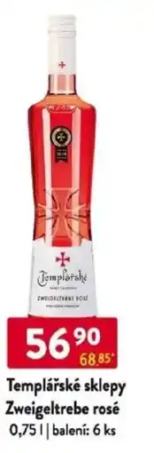 Qanto Templářské sklepy Zweigeltrebe rosé nabídka