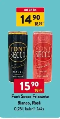 Qanto Font Secco Frizzante Bianco, Rosé nabídka