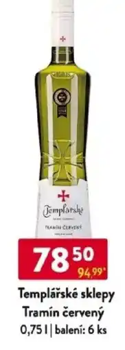 Qanto Templářské sklepy Tramín červený nabídka
