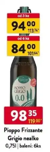 Qanto Pioppo Frizzante Grigio nealko nabídka