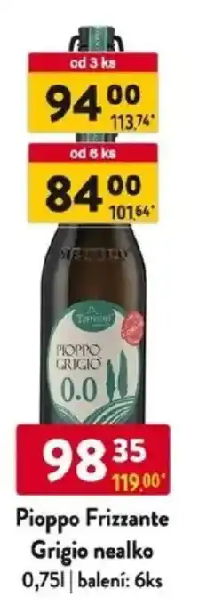 Qanto Pioppo Frizzante Grigio nealko nabídka