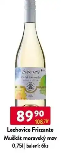 Qanto Lechovice Frizzante Muškát moravský mzv nabídka