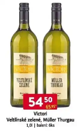 Qanto Victori Veltlínské zelené, Müller Thurgau nabídka