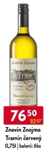 Qanto Znovín Znojmo Tramín červený nabídka