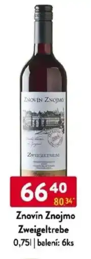 Qanto Znovín Znojmo Zweigeltrebe nabídka