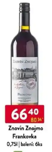 Qanto Znovín Znojmo Frankovka nabídka