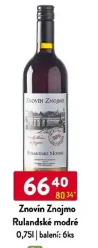 Qanto Znovín Znojmo Rulandské modré nabídka
