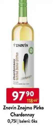Qanto Znovín Znojmo Pirko Chardonnay nabídka