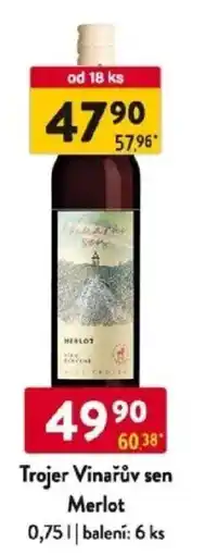 Qanto Trojer Vinařův sen Merlot nabídka