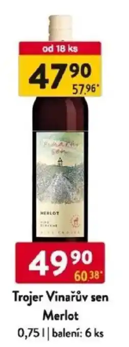 Qanto Trojer Vinařův sen Merlot nabídka