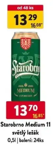Qanto Starobrno Medium 11 světlý ležák nabídka