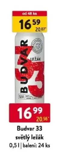 Qanto Budvar 33 světlý ležák nabídka