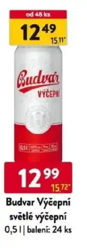 Qanto Budvar Výčepní světlé výčepní nabídka