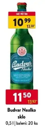 Qanto Budvar Nealko sklo nabídka