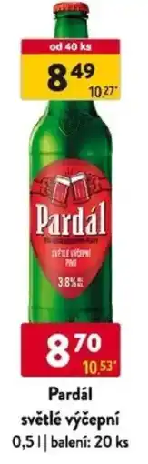 Qanto Pardál světlé výčepní nabídka