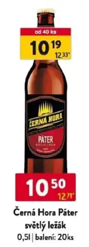 Qanto Černá Hora Páter světlý ležák nabídka